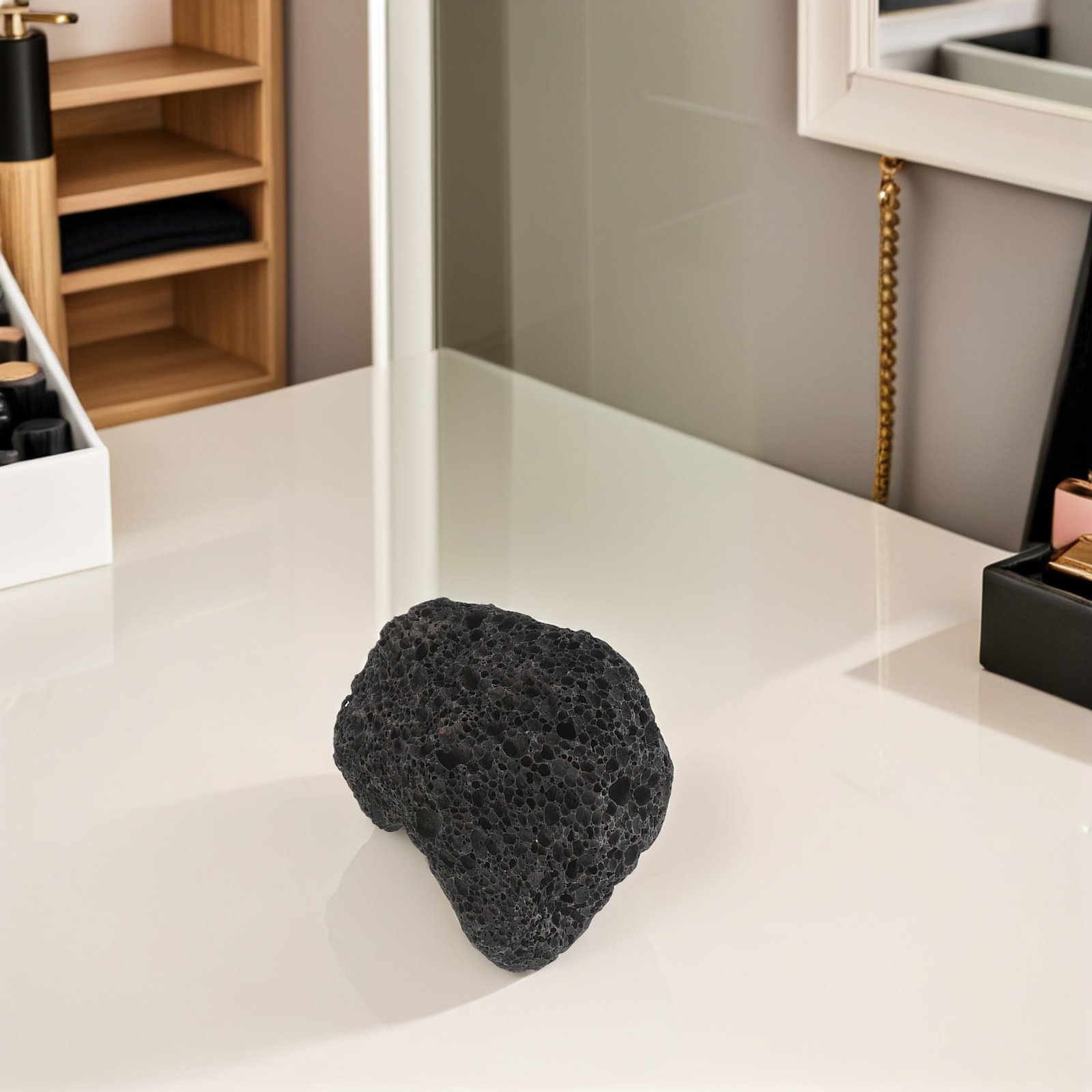 Home Fragrance Diffusers - Passive Aromatherapy Stone Diffuser Black Volcanic