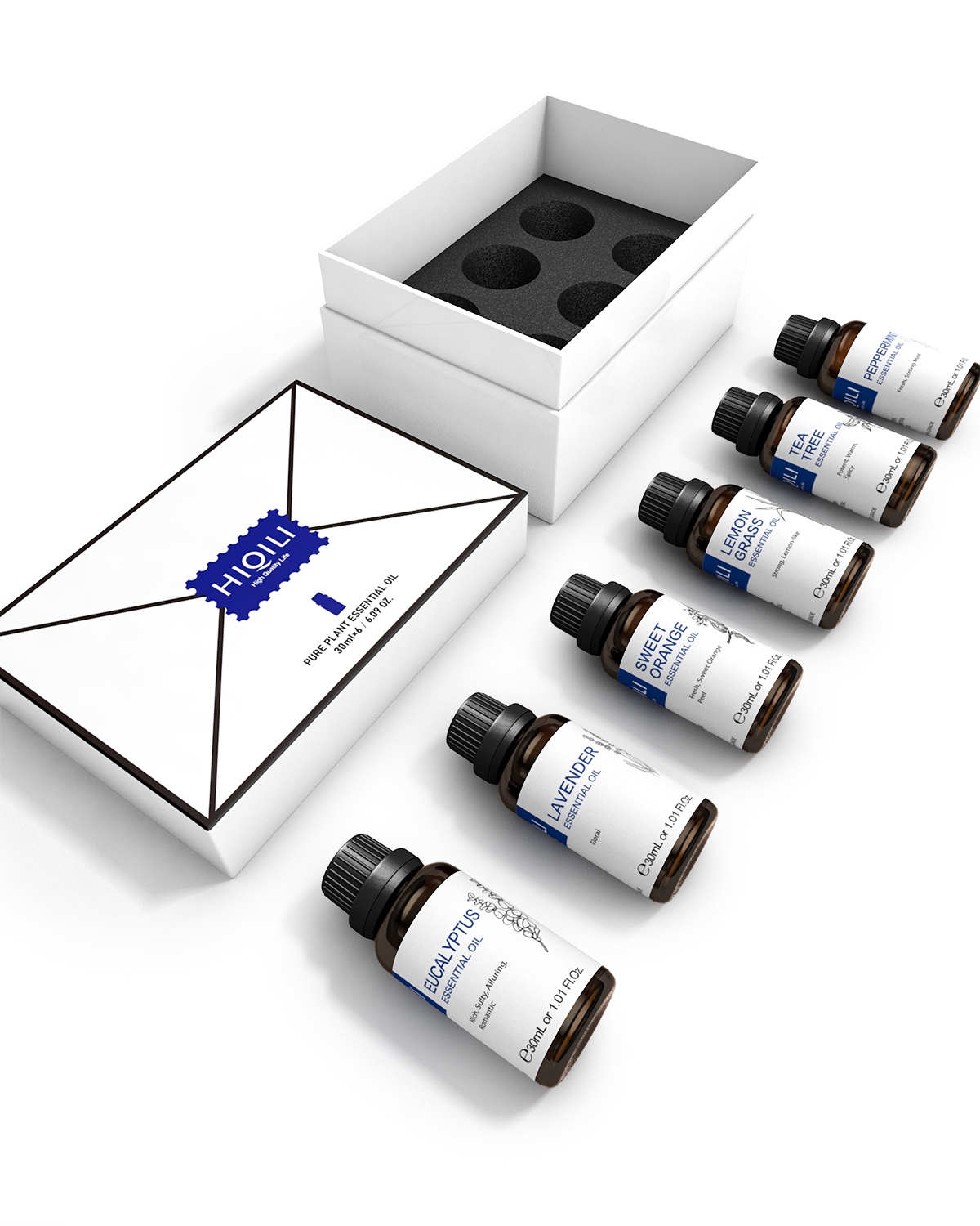 Home Fragrance Diffusers - HIQILI 30ML 6-piece Set, Exquisite Gift