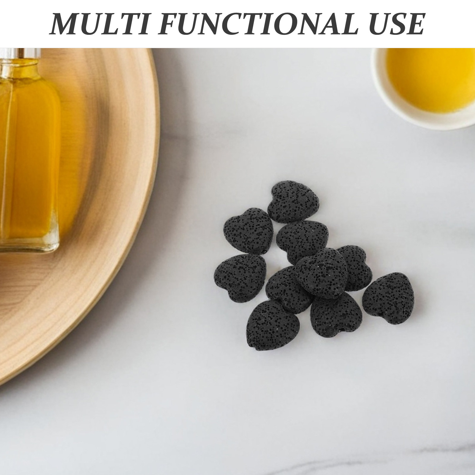 20Pcs Heart Volcanic Lava Rock - Home Fragrance Diffusers incelemesi ve fiyatı