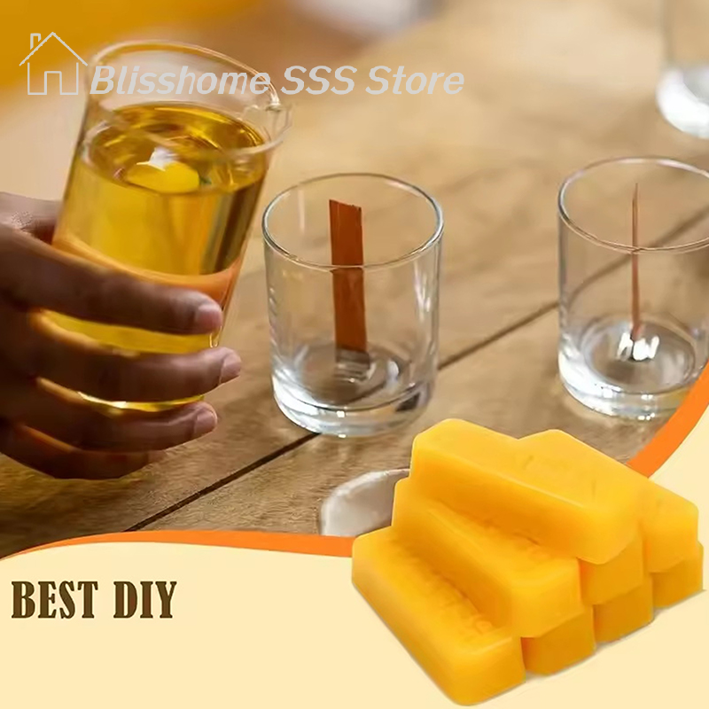 【S】4/8Pcs Pure Beeswax Blocks, - Beeswax Taper Candle incelemesi ve fiyatı