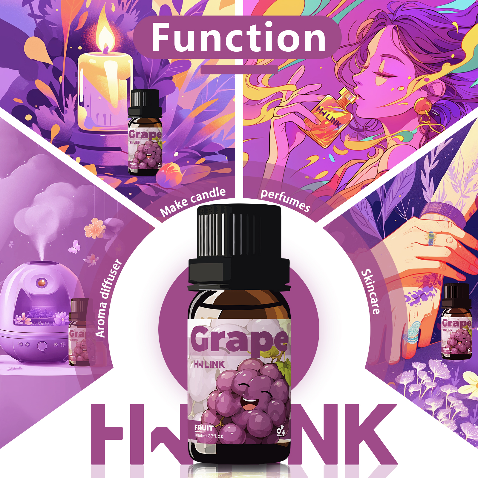 Grape Essential Oil 10ml Perfu - Home Fragrance Diffusers incelemesi ve fiyatı