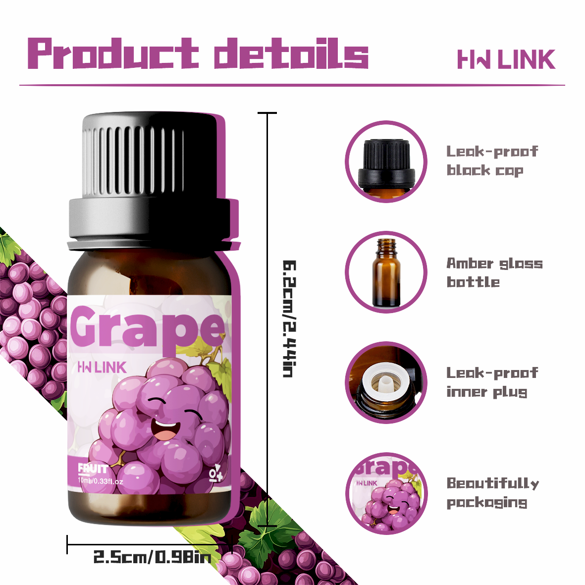Grape Essential Oil 10ml Perfu - Home Fragrance Diffusers incelemesi ve fiyatı