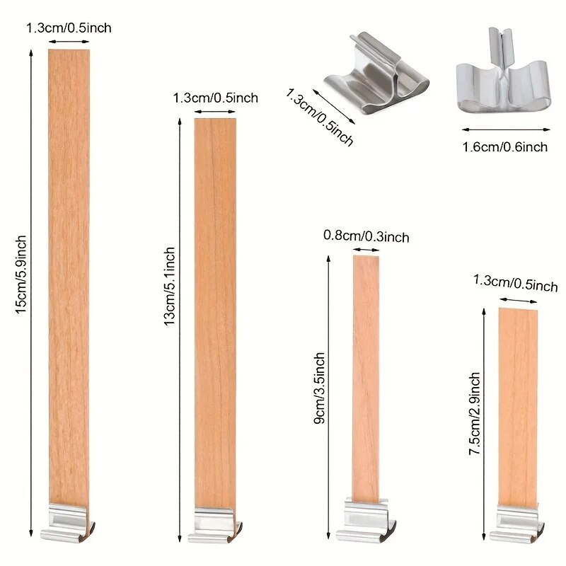 30pcs High Quality Wooden Cand - Beeswax Taper Candle incelemesi ve fiyatı