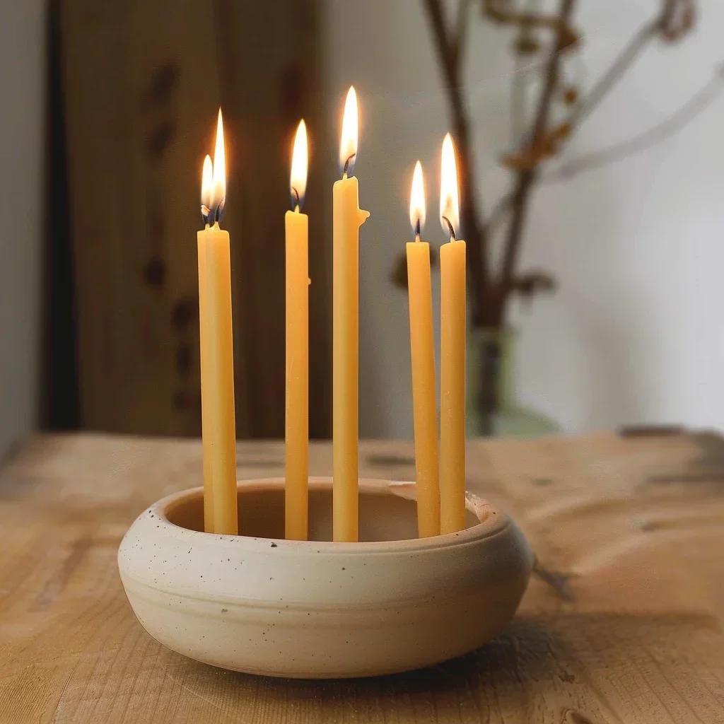25PCS/1PACK Hanukkah Candle Na - Beeswax Taper Candle incelemesi ve fiyatı