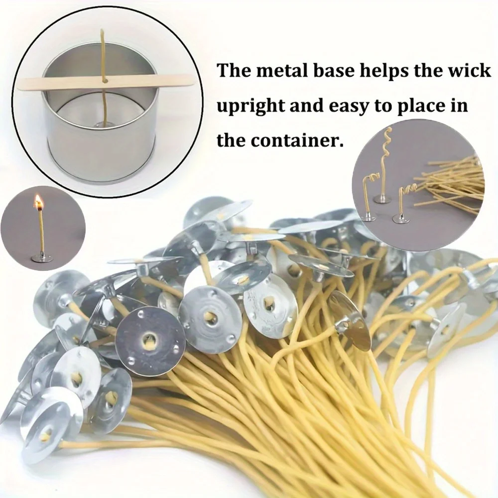 Candle Wicks 50 PCS 8 Inch Hem - Beeswax Taper Candle incelemesi ve fiyatı