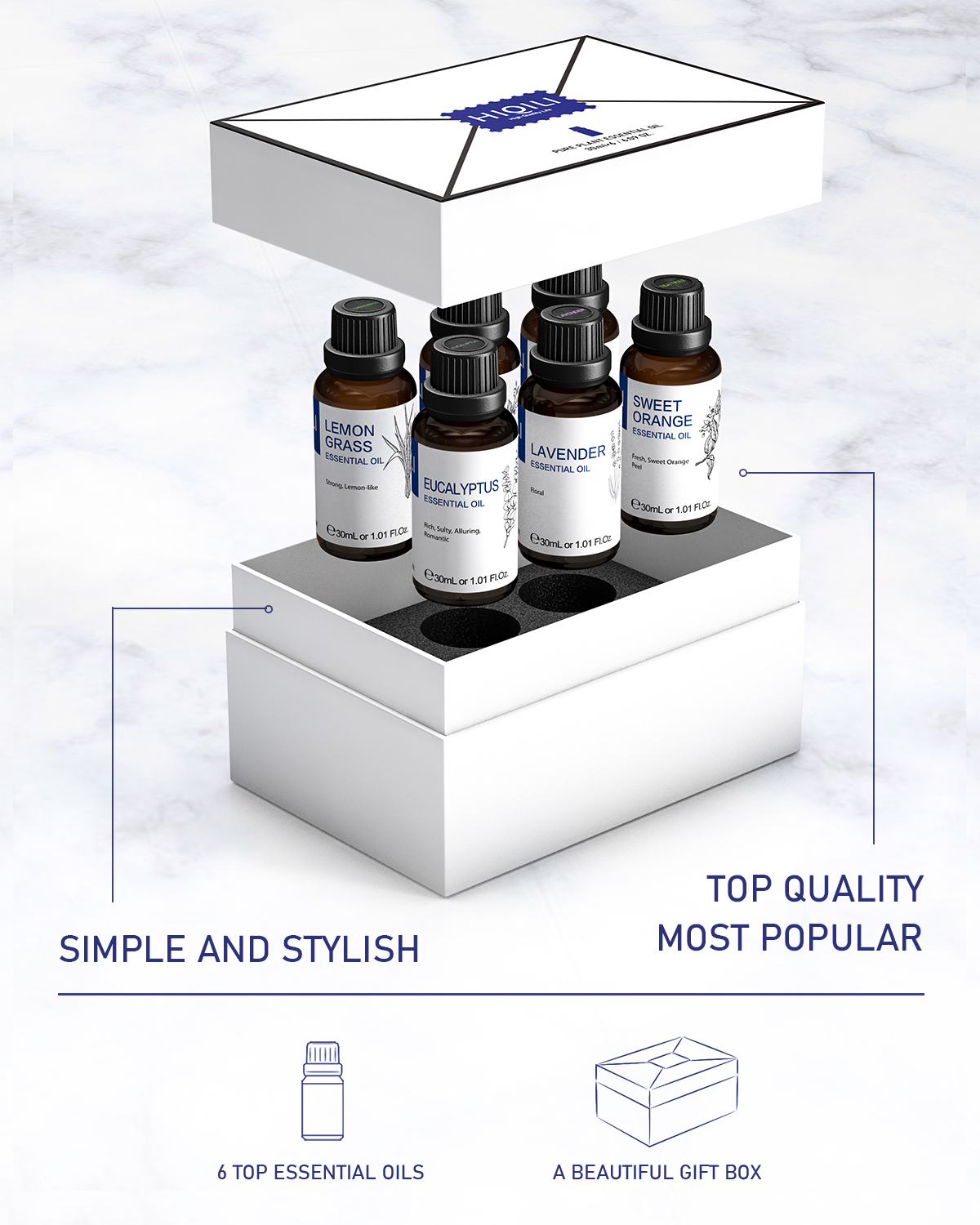 HIQILI 30ML 6-piece Set, Exqui - Home Fragrance Diffusers incelemesi ve fiyatı