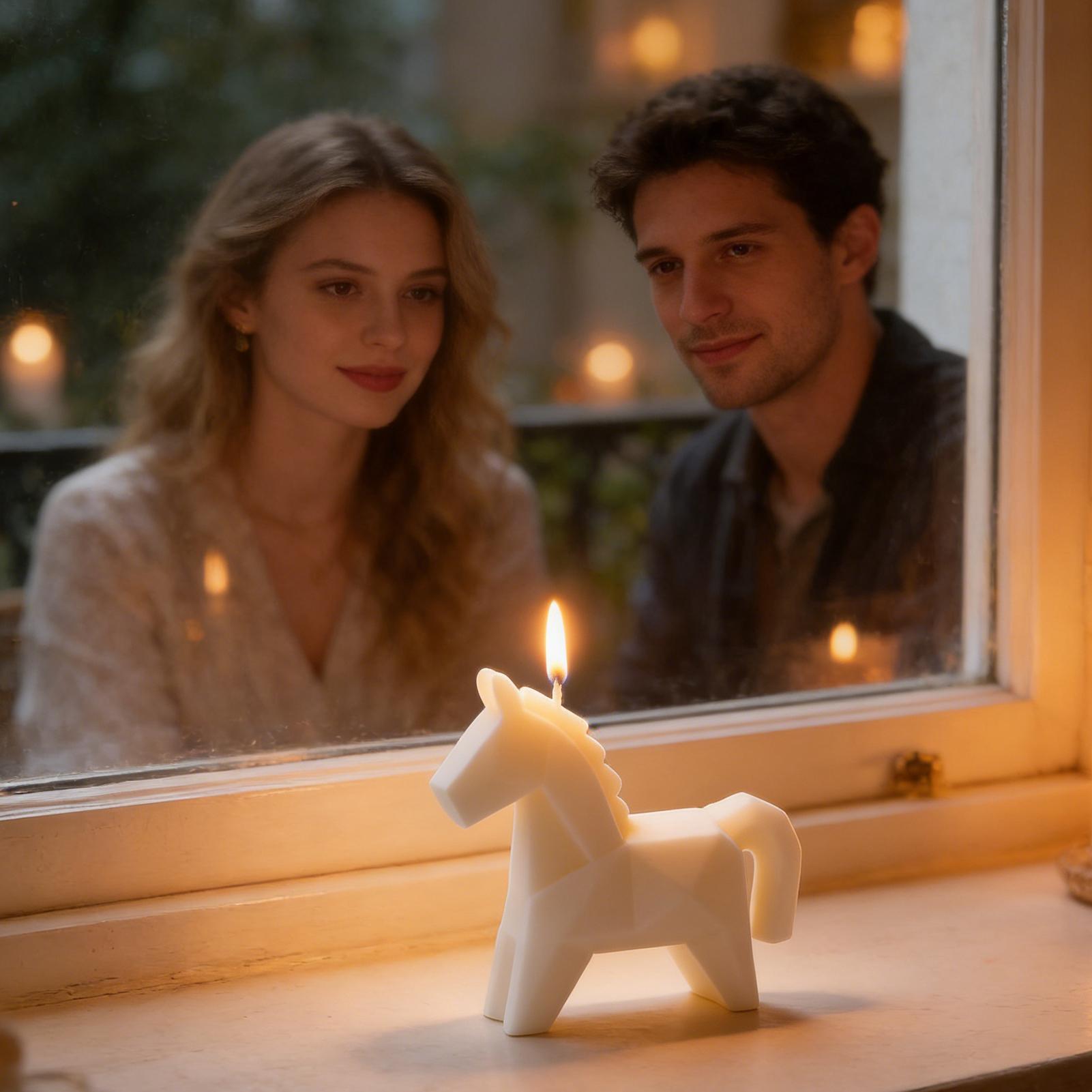 Horse Figure Scented Candle Tr - Beeswax Taper Candle incelemesi ve fiyatı
