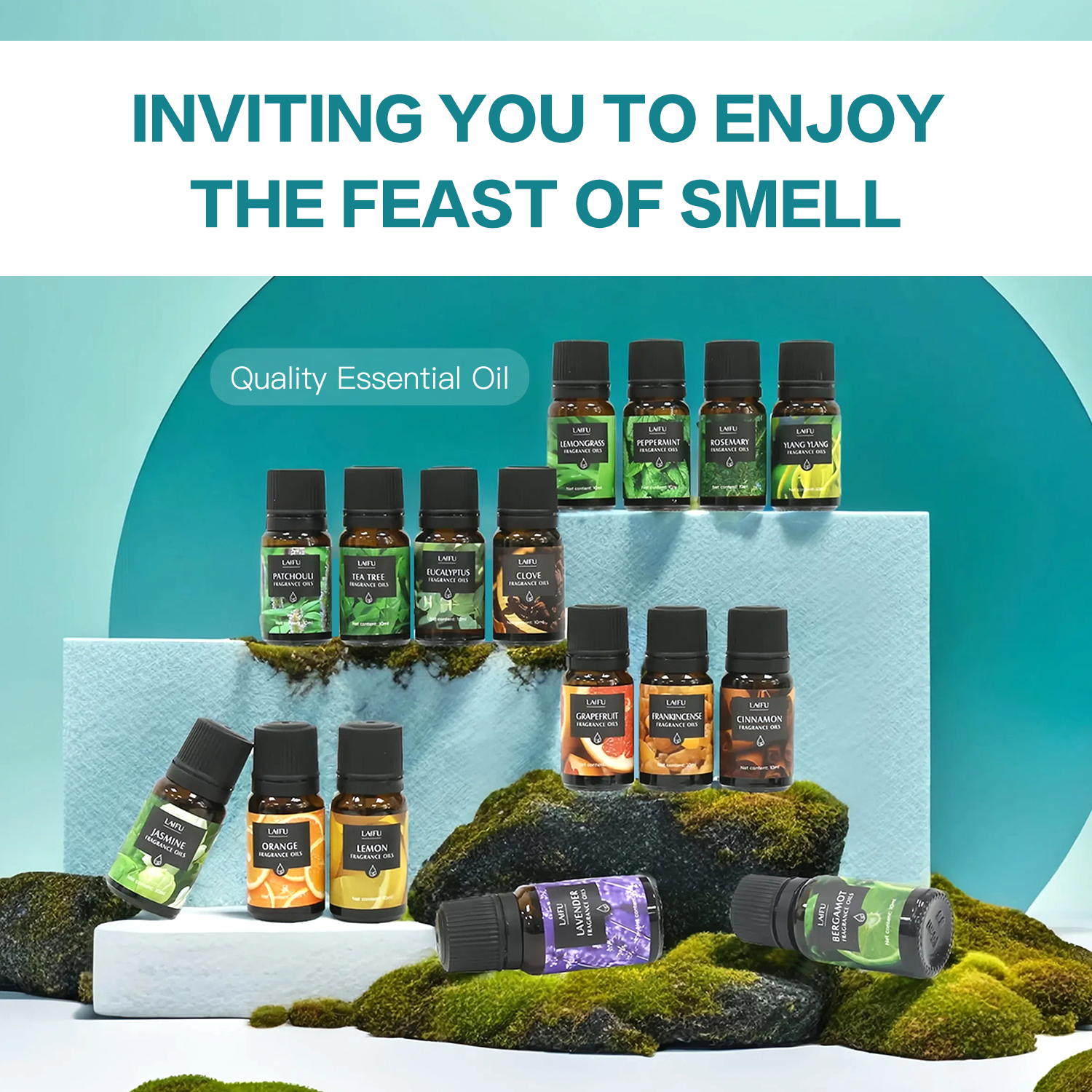 16x10ml Essential Oils Set for - Home Fragrance Products incelemesi ve fiyatı
