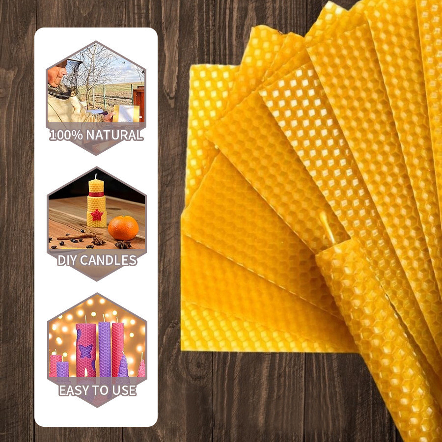 10/20/30pcs Natural Beeswax Sh - Beeswax Taper Candle incelemesi ve fiyatı