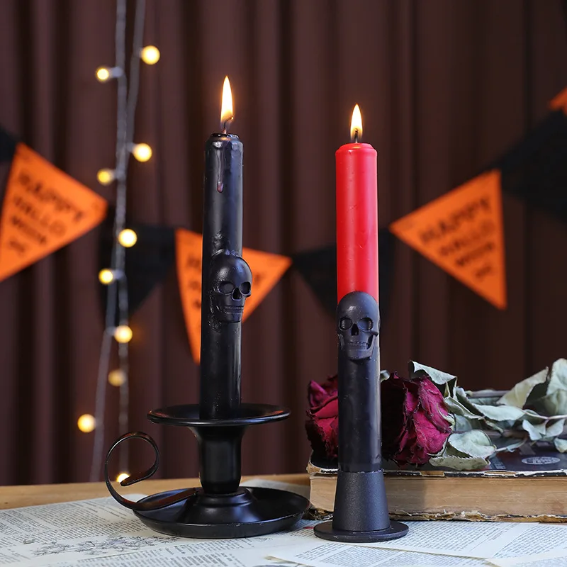 Gothic Skull Taper Candles Aut - Beeswax Taper Candle incelemesi ve fiyatı
