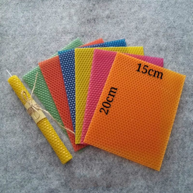 12pcs 15cm*20cm*0.3cm Natural  - Beeswax Taper Candle incelemesi ve fiyatı