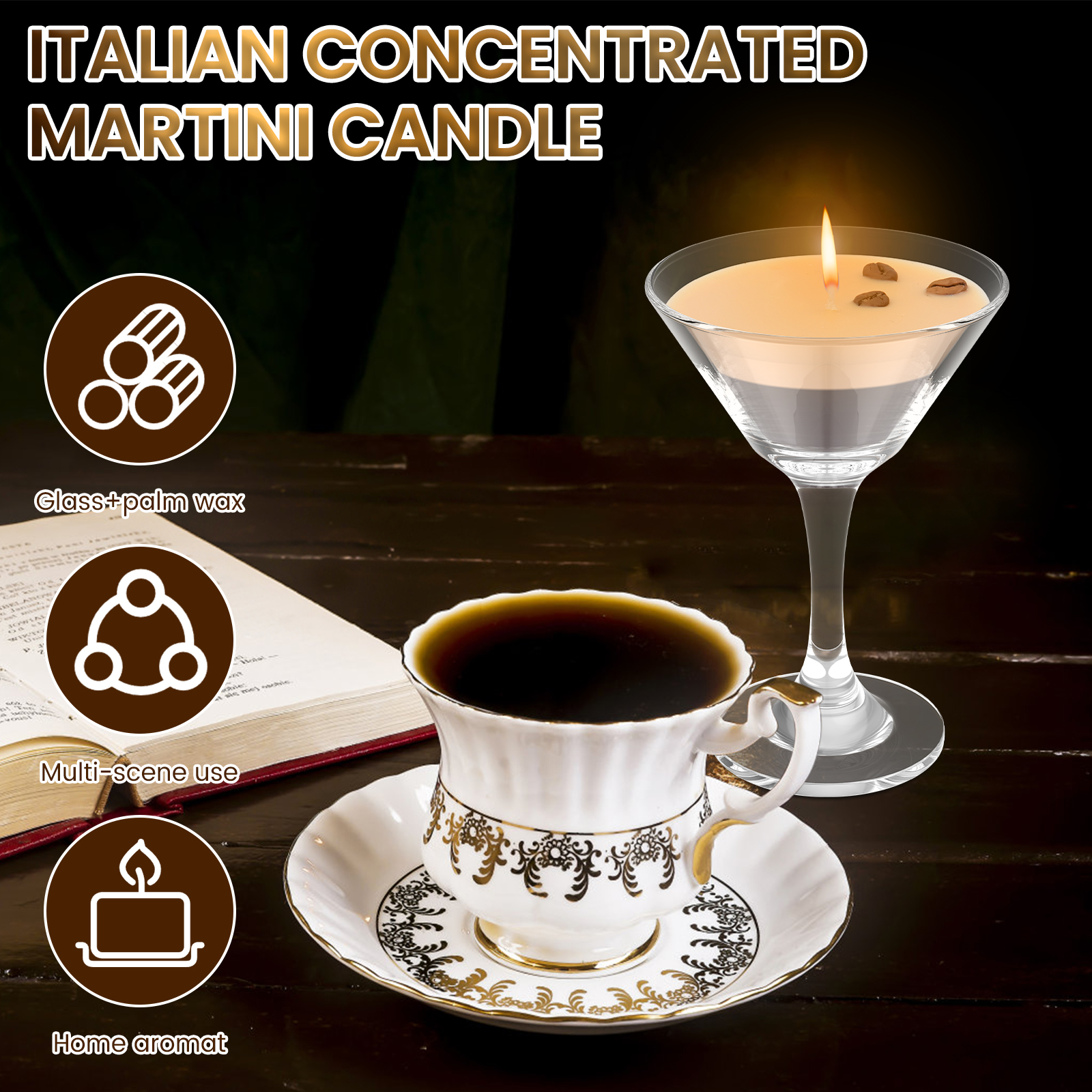 1Pc Scented Candles Espresso M - Beeswax Taper Candle incelemesi ve fiyatı