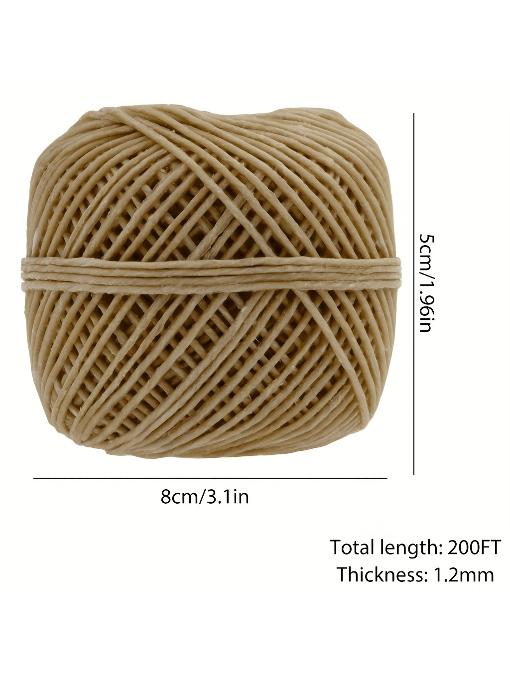 200 in Hemp Wick, Hemp Wick Co - Beeswax Taper Candle incelemesi ve fiyatı