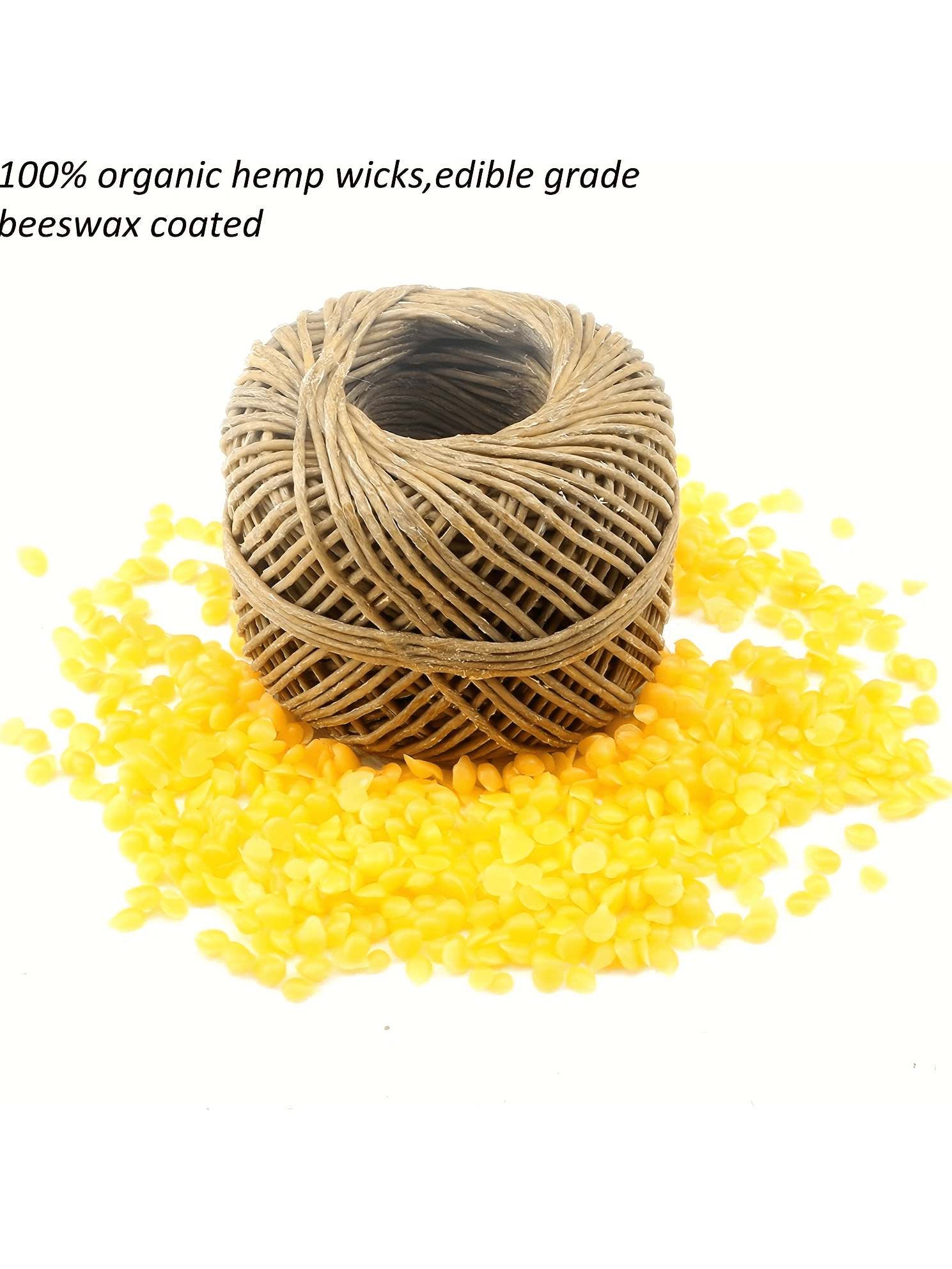 200 in Hemp Wick, Hemp Wick Co - Beeswax Taper Candle incelemesi ve fiyatı